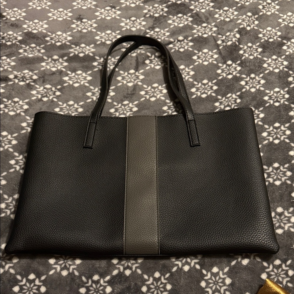 Vince Camuto Black and Gray Tote Bag